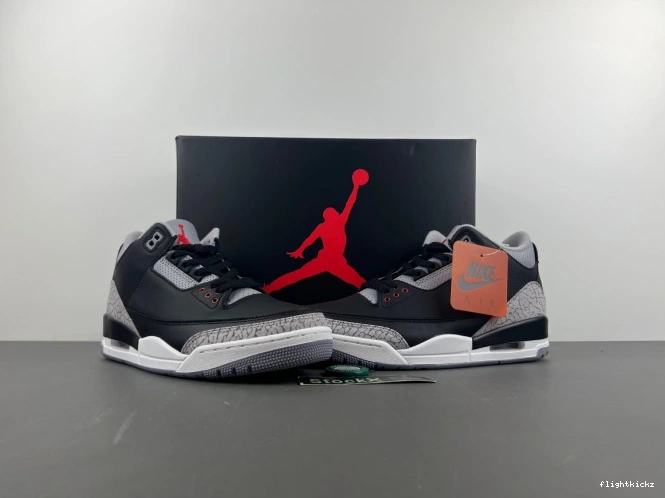 Jordan Air 3 DN3707-010 Black Cement 0716